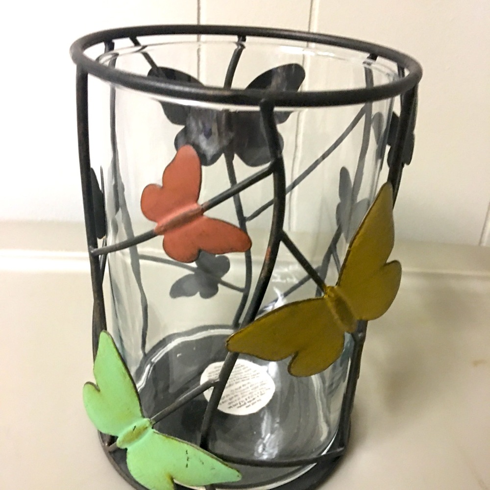 Adorable butterfly candle holder